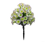 Fleur de trompette en plastique pour décoration intérieure et extérieure pour rehausser la porte d'entrée du jardin et la passerelle avec motif réaliste Morning Glory (8)