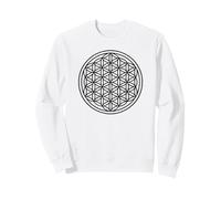 Fleur de Vie Noire - Symbole Géométrie Sacrée Sweatshirt