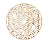Fleur de vie phase lunaire - creuse découpée en bois - 100 mm - modèle 03