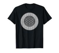 Fleur de Vie Seigaiha Motif Vague Japonaise T-Shirt
