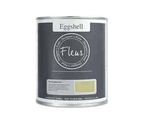 FLEUR DESIGNER'S PAINT Fleur Eggshell Vernis satiné à Haute résistance pour Meubles et Grandes Surfaces - 0,75 L - Verand.Green