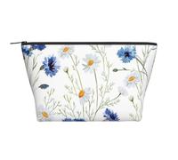 Fleur dessinée à la Main, Trousse de Toilette Trousse de Maquillage Sac à cosmétiques Trousse de Toilette de Voyage Portable