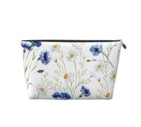 Fleur dessinée à la Main, Trousse de Toilette Trousse de Maquillage Sac à cosmétiques Trousse de Toilette de Voyage Portable