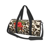 Fleur d'hibiscus léopard, Sac de Voyage de Grande capacité, Sac à Main Rond, Sac de Voyage de Sport, fourre-Tout, Sac de Fitness