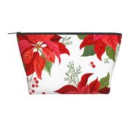 Fleur d'hiver de Noël, Trousse de Toilette Trousse de Maquillage Sac à cosmétiques Trousse de Toilette de Voyage Portable