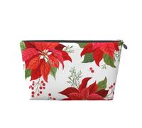 Fleur d'hiver de Noël, Trousse de Toilette Trousse de Maquillage Sac à cosmétiques Trousse de Toilette de Voyage Portable