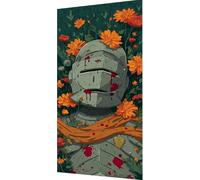 Fleur Diamond Painting Adulte, 5D Diamond Painting Armure Peinture Diamant Adulte Enfant Bricolage Cristal Strass Point de Croix Broderie Diamant Kit Complet Pour Décoration Murale 70x140cm d0-d16