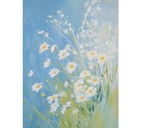 Fleur Diamond Painting Adulte, Diamond Painting Feuille Broderie Diamant Kit Complet, Bricolage 5D Cristal Point de Croix Puzzle Tableau Perle pour Salon Murale Décoration Cadeaux 35x50cm l2-19H