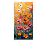 Fleur Diamond Painting Adulte Enfant 5D DIY Loisirs Créatifs Adultes Difficile Accessoires Inclus Abstrait Broderie Diamant Painting kit Peinture Grand Format Strass Point de Croix 40x80cm f-11509