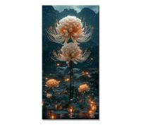 Fleur Diamond Painting Adulte Enfant 5D DIY Loisirs Créatifs Adultes Difficile Accessoires Inclus Rêve Broderie Diamant Painting kit Peinture xxl Grand Format Strass Point de Croix 100x200cm f-12558