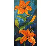 Fleur Diamond Painting Kit,Peinture Diamant Belle Fleur,5D DIY Diamond Art Painting Kit Complet,Diamant Peinture Adultes,Diamant Arts Craft Peinture pour la Décoration Murale à la Maison 30x60cm D613