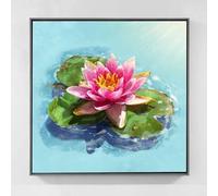 Fleur Diamond Painting Rivière Diamond Painting Adulte, Peinture Diamant Enfant Bricolage Strass Point de Croix Broderie Diamant Kit Complet pour Tableau Decoration Murale Cadeau 45x45cm fr2-z63