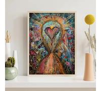 Fleur Diamond PaintingAmour Peinture Diamant Adulte DIY Strass Point de Croix Peinture pour Adulte Débutant, Perle Diamant Broderie Convient Pour La Décoration Murale à La Maison 70x95 cm PjY6282 L-1