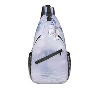 Fleur d'iris d'hortensia Papillon Sac bandoulière, Sac à bandoulière décontracté pour Homme et Femme