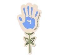 Fleur DIY Empreinte De Main Enfant | Création DIY En Bois | Panneau Empreinte Main Fête Des Mères - Pour Femmes Grand-Mère Épouse Maison Salle De Jeux Studio Fête Thématique Rassemblements Projet