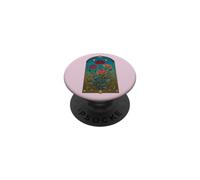 Fleur du Mois - Janvier, Design inspiré de l'art Nouveau PopSockets PopGrip Adhésif