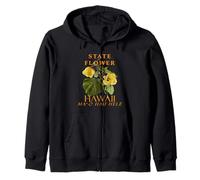 Fleur du territoire d'Hawaï L'Hibiscus brackenridgei Sweat à Capuche