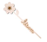 Fleur en bois mot atsem