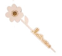 Fleur en bois mot maîtresse