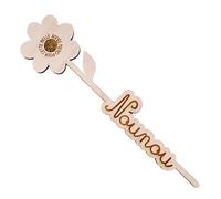 Fleur en bois mot nounou