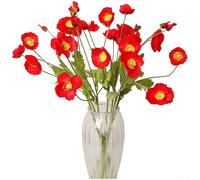 Fleur en soie artificielle à tige unique pour décoration de maison, mariage, bar, centre de table, arrangement photographique, fête, événement, blanc, orange, rose, bleu, jaune Re(L)