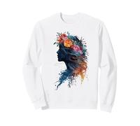 Fleur Femme Botanique Beauté Pétales Bloom Féminine Grace Sweatshirt