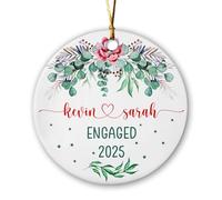 Fleur Fiancée Pendentif De Noël Créatif Ornement Suspendu Céramique Décoration De Noël A Suspendre pour Festival Jardin Salon