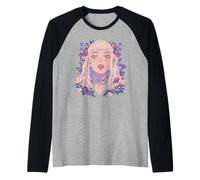 Fleur florale Alt Summer Anime, jolie fleur de sorcière manga Manche Raglan