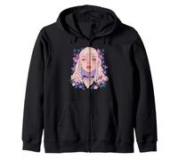 Fleur florale Alt Summer Anime, jolie fleur de sorcière manga Sweat à Capuche