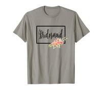 Fleur Florale pour Demoiselle d'honneur, Enterrement de Vie de Jeune Fille, fête prénatale, Mariage T-Shirt