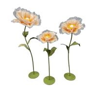 Fleur Geante Decoration EVA Fil de Soie Papillon Amour Fleur avec Support Flexible Cryptage À Quatre Couches Guide de Fleurs pour Mariage pour Saint-Valentin, Fête des Mères(Champagne)