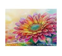 Fleur Goutte Art Puzzle, 1000 Pièces pour Adultes Haute Qualité | 70x50cm Amateurs De Puzzles, Cadeau D'anniversaire, Carton, Apaisement De L'humeur, Découpe Précise