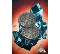 Fleur Hématite Fleur de Vie - Ornement Suspendu - Religieux - 40mm
