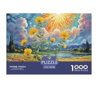 Fleur Honeysuckle 1000 Pièces Puzzle Unique Belle Décoration Familiale Puzzle Jouets De Jeu pour La Famille 52x38cm/1000pcs