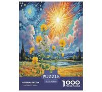Fleur Honeysuckle Puzzles 1000 Pieces Cadeau Unique Jeu Éducatif Défi Jouet À De Qualité Supérieure Peinture Art pour Adultes Et Enfants À Partir De 12 Ans 70x50cm/1000pcs