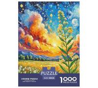 Fleur Honeysuckle Puzzles De 1000 Pièces pour Toute La Famille Fleur Classiques Jeu D' Impossible, Art Adultes Enfants 38x26cm/1000pcs