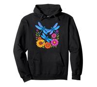 Fleur Jardin Insecte Faune Tournesol Fleur Libellule Sweat à Capuche