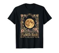 Fleur Lune Mai 2026 Art Nouveau Céleste Floral T-Shirt