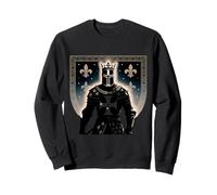 Fleur Lys Chevalier Médiéval France Templier Roi Héraldique Sweatshirt