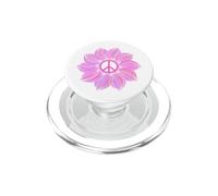 Fleur Mandala Peace Sign PopSockets PopGrip pour MagSafe