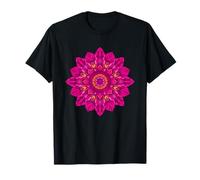 Fleur Mandala Rose Géométrie Sacrée Boho Yoga T-Shirt