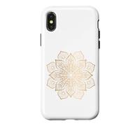 Fleur Mandala Yoga Praticien Enseignant Symbole Tenue Yogi Coque pour iPhone X/XS