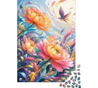 Fleur Oiseau Feuille 1000 Pièces Mini Puzzle pour Adultes Décoration