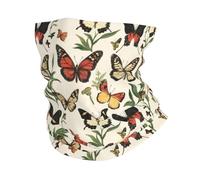 Fleur Papillon Vintage Unisexe Snood Respirant Écharpe Tube Douce Tour De Cou pour Cyclisme Course À Pied Yoga Moto