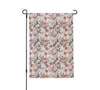 Fleur Paris Tour Eiffel Impression Porche Accent Drapeau Double Face Polyester Pelouse Décor Rustique Cadeau Saisonnier Décoration de cour