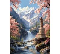 Fleur Peinture Diamant Painting Kit, 5D Lapin Diamond Painting Adulte, DIY Peinture Diamant Canevas Kit Complet Adulte, Diamond Art Point de Croix Enfant, Murale Décor, Cadeau 130x100cm, Model 189