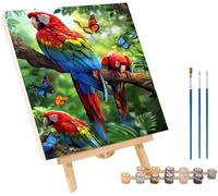 Fleur Peinture Numero Adulte, Papillon Peinture par Numero Adulte, DIY Activité Manuelle Adultes, Paint by Numbers Kits for Adults avec Pinceaux et Acrylique, Décoration Maison 100x135cm 8-5021