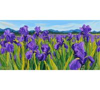 Fleur Peinture par Numero Adulte Tulipe Peinture Numero Adulte et Enfant,DIY Paint by Numbers avec 40x70cm Toile + Acryliques + Pinceaux + Images de Référence,Decoration Chambre,Cadeau Femme,-fu420u