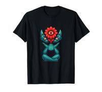 Fleur psychédélique troisième œil Art surréaliste T-Shirt