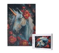 Fleur Puzzle 1000 Pièces Adultes Puzzle Licorne Classique, Activite Manuelle Adulte, Puzzles de Jeu Stimulants, Puzzles Impossible, Enjoy Activités de défi Familial pour Ies Soirées de Jeu,p1103t